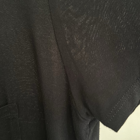 Alexander Wang T by Alexander Wang deep scoop black pocket tee. Size Medium - Picture 6 of 6
